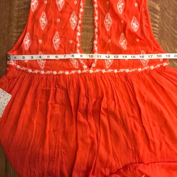 🆕 Free People Sleeveless Embroidered Diamond Top - Picture 5 of 6
